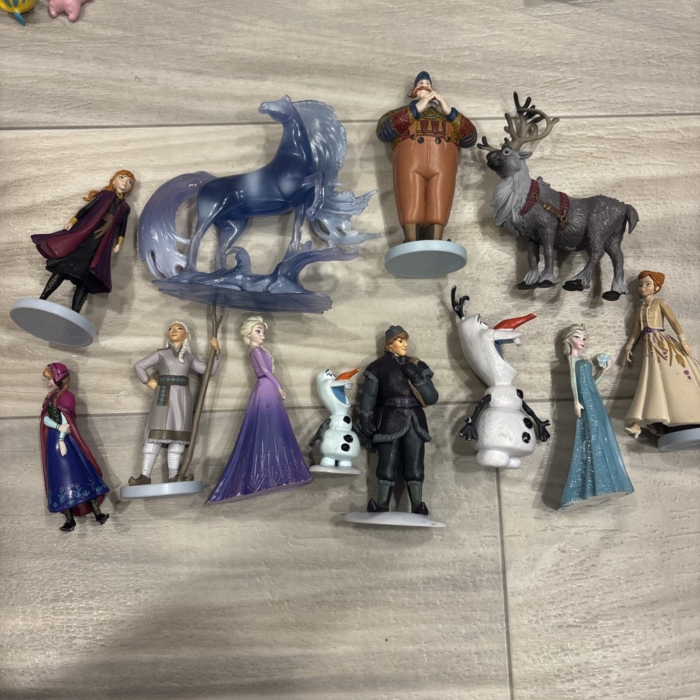Disney Frozen PVC Figures Cake Topper Elsa Anna Olaf Sven Hans Kristoff
